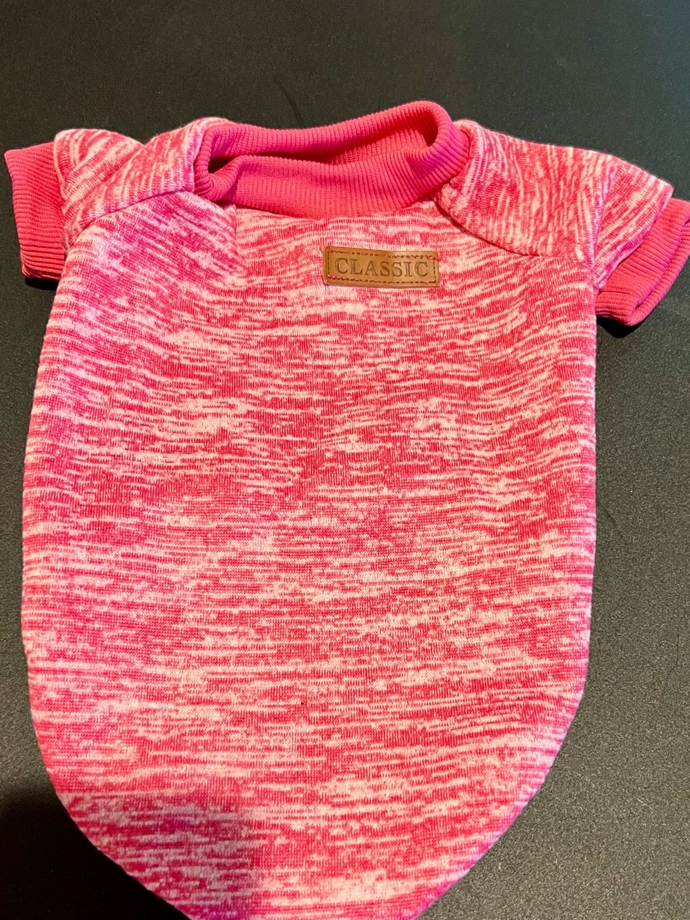 Ok Classic Pink Marled Pet Top.  Size Medium Fits 7-10 lb Pet.